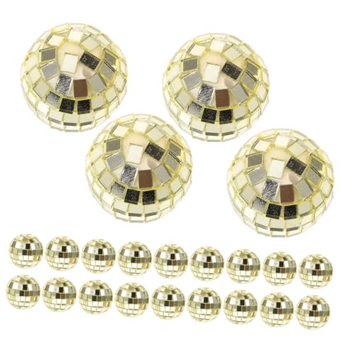 DRESSOOS Disco Ornamente Stücke Mini Spiegel Weihnachtsbaum Hängen Weihnachten Baum Dekorationen Glas Material von DRESSOOS