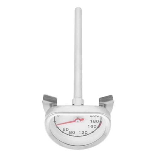 DRESSOOS Edelstahl Ölthermometer mit Ständer Stabiles Bratenthermometer für Fritteuse und Bbq Einfach zu Bedienen Hitzebeständig Präzise Temperaturkontrolle für Fleisch und Flüssigkeiten von DRESSOOS