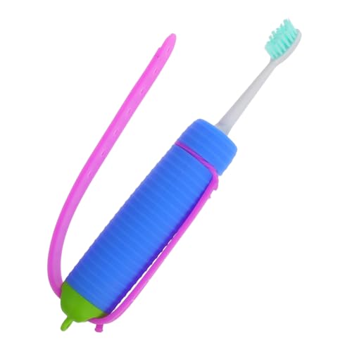 DRESSOOS Elderly Toothbrush Holder mit Ergonomischem Design und Sicherem Silikonmaterial für Senioren zur Unterstützung der Zahnpflege und Wiedererlangung von Putzfähigkeiten von DRESSOOS