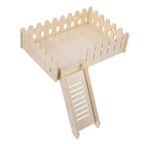 DRESSOOS Hamster Plattform mit Leiter aus Massivem Holz Spiel Kletterplattform für Hamsterkäfig Langlebiges Nagetierspielzeug und Käfigdekor für Kleine Haustiere Fördert Bewegung und DRESSOOS Hamster Plattform mit Leiter aus Massivem Holz Spiel Kletterplattform für Hamsterkäfig Langlebiges Nagetierspielzeug und Käfigdekor für Kleine Haustiere Fördert Bewegung und von DRESSOOS