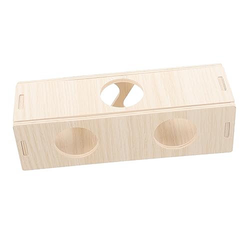 DRESSOOS Hamster Tunnel aus Holz Versteckspielzeug für Meerschweinchen und Hamster und Dekorativ Verstecken aus Natürlichem Material Gefertigt DRESSOOS Hamster Tunnel aus Holz Versteckspielzeug für Meerschweinchen und Hamster und Dekorativ Verstecken aus Natürlichem Material Gefertigt von DRESSOOS