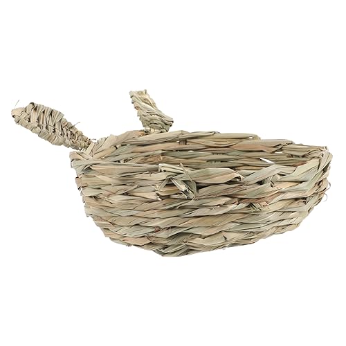 DRESSOOS Haustier Kleintiernest Kleines Hamsterbett Hamster Schlafmatte Rattennest Kleines Rattenhamsterbett Handgewebtes Nest Handgemachtes Nest Kaninchennest Chinchillanest Hamsterbedarf von DRESSOOS