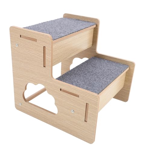 DRESSOOS Klassische -hundetreppe Für Kleine Haustiere Tragbare rutschfeste Stufige Hundetreppe Für Sofa Und Bett Für Ältere Hunde Und Haustiere Mit Mobilitätsproblemen von DRESSOOS