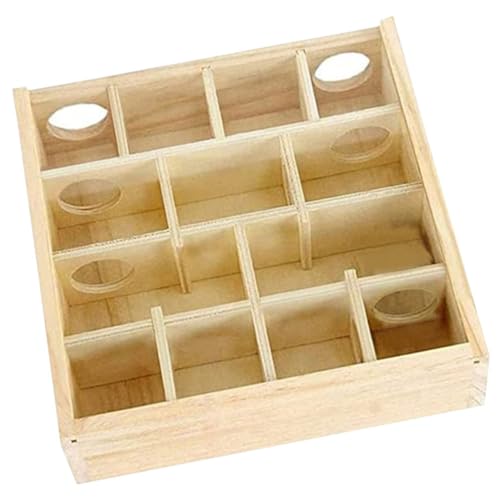 DRESSOOS Hölzernes Mäuselabyrinth Chinchilla-Zubehör Hamster-Labyrinthkäfig mit Mehreren Gittern Chinchilla-Labyrinth Spielzeug zur geistigen Anregung einfache Einrichtung DRESSOOS Hölzernes Mäuselabyrinth Chinchilla-Zubehör Hamster-Labyrinthkäfig mit Mehreren Gittern Chinchilla-Labyrinth Spielzeug zur geistigen Anregung einfache Einrichtung von DRESSOOS