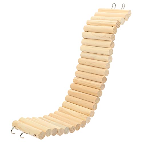 DRESSOOS Meerschweinchen Leiter Spielzeug Holz Klettern Zaun Kauen Pflege von DRESSOOS