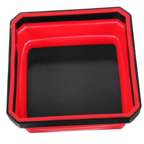 DRESSOOS Magnetische Teile Schüssel Tablett Rot Silikon Einfach Zu Bedienen Shop Hardware Schrauben Muttern Werkzeuge Kompakt von DRESSOOS
