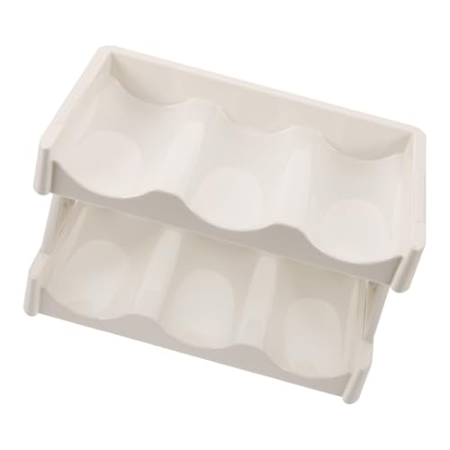 DRESSOOS Mehrschichtiger Flaschen Becherhalter aus Platzsparender Organizer für Küchen Kühlschrankschränke Eleganter Tischbecherhalter in Elfenbeinweiß für Haushaltsaufbewahrung DRESSOOS Mehrschichtiger Flaschen Becherhalter aus Platzsparender Organizer für Küchen Kühlschrankschränke Eleganter Tischbecherhalter in Elfenbeinweiß für Haushaltsaufbewahrung von DRESSOOS
