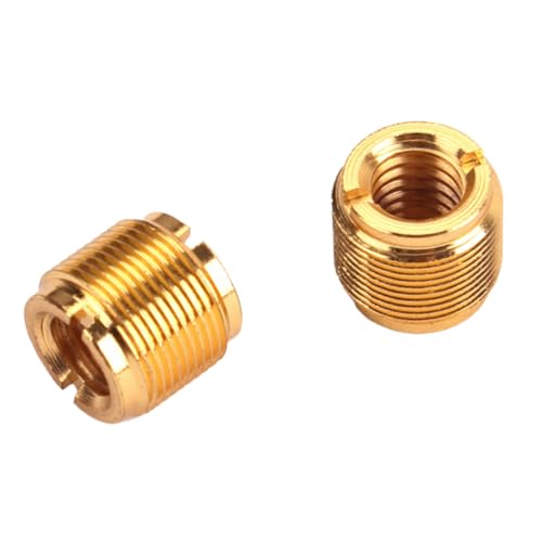DRESSOOS Mikrofonständer Schraubenadapter Männlich Weiblich Goldener Adapter für Mikrofonstative Universeller Fadenadapter für Audio Equipment Langlebig und Schockresistent DRESSOOS Mikrofonständer Schraubenadapter Männlich Weiblich Goldener Adapter für Mikrofonstative Universeller Fadenadapter für Audio Equipment Langlebig und Schockresistent von DRESSOOS