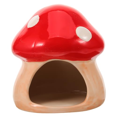 DRESSOOS Pilzform Geformtes Schlafnest Keramik Hamster Hedgehog Versteck Kleiner Tier Versteck Sommer Kühlhaus Haustierhäuser Hamster Spielplatz Sommer Hamster Versteck Hamster Bett DRESSOOS Pilzform Geformtes Schlafnest Keramik Hamster Hedgehog Versteck Kleiner Tier Versteck Sommer Kühlhaus Haustierhäuser Hamster Spielplatz Sommer Hamster Versteck Hamster Bett von DRESSOOS