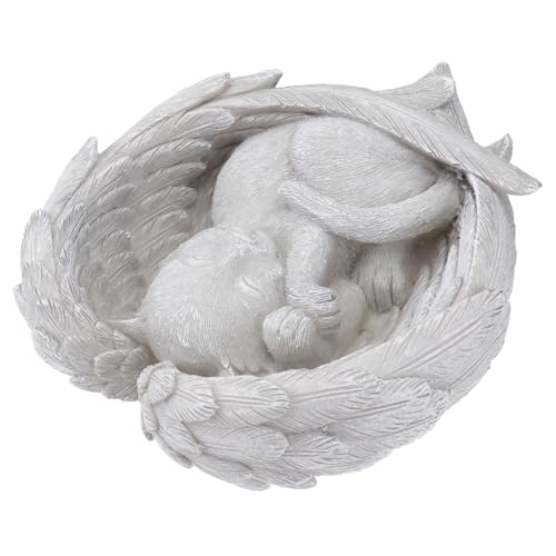 DRESSOOS Resin Katze Grabstein mit Flügeln Gedenkstein für Haustierkatzen Wetterfeste Tiergrabdeko Katze Statue Geeignet als Gedenkgeschenk und Gartenornament DRESSOOS Resin Katze Grabstein mit Flügeln Gedenkstein für Haustierkatzen Wetterfeste Tiergrabdeko Katze Statue Geeignet als Gedenkgeschenk und Gartenornament von DRESSOOS
