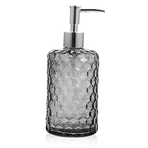 DRESSOOS 500ml Glas Hand Seife Spender Mit Pumpe Nachfüllbare Shampoo Flasche Bad Zubehör Seife Spender von DRESSOOS