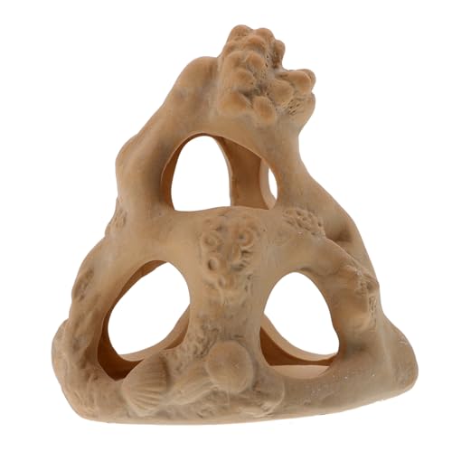 DRESSOOS Aquarium-Ornamente Höhle Aquarium-Dekoration Versteck Höhle Für Garnelen Und Fische Sicher Für Süßwasser von DRESSOOS