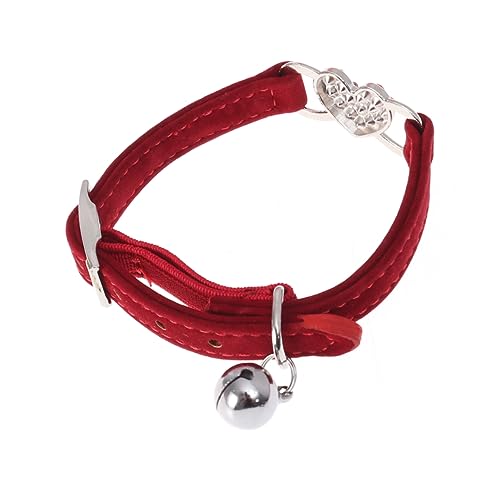 DRESSOOS Hunde-/katzenhalsband Katzenhalsband Haustierhalsband Pfirsich-Herz-Muster Robustes Material von DRESSOOS