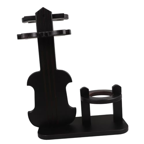 DRESSOOS Vintage Holz Weinregal Violin Design mit Umgedrehtem Glashalter Platzsparend für Tischplatte Stabiles Weinflaschen Weinglas-Display für Zuhause Bar Party und Elegante DRESSOOS Vintage Holz Weinregal Violin Design mit Umgedrehtem Glashalter Platzsparend für Tischplatte Stabiles Weinflaschen Weinglas-Display für Zuhause Bar Party und Elegante von DRESSOOS