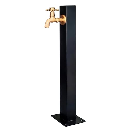 304 Edelstahl Outdoor Vertikale Garten Wassersäule, Bodenmontage Wasserhahn Anti-Freezing Wasserhahn Pfosten für Bauernhof Hofbewässerung Bewässerung (Höhe:95cm/37.4in) von DRFGHK