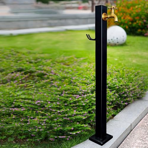 304 Edelstahl Quadratische Vertikale Garten Wassersäule Outdoor Anti-Freezing Wasserhahn Spender Hydrant für Bewässerung und Brunnen (Höhe 60 cm) von DRFGHK