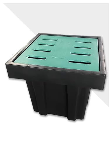 Ablaufgitter für Waschbecken, mit Rahmenstärke, Kastensieb, nicht vorgebohrt (50 x 30 x 80 cm) von DRFGHK