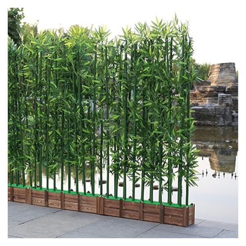Artificial Bamboo Divider Privacy Fence, Outdoor Plant Shop Decoration for Courtyard Entrance Patio Ornamental, 100 150 180 200 cm High Grass (1.8 m, von DRFGHK