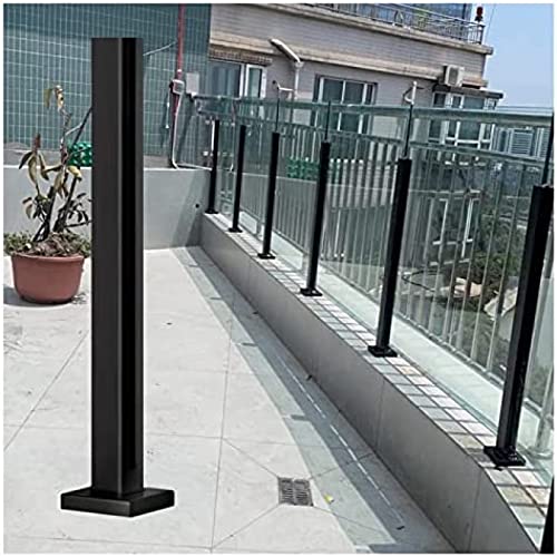 Balkongeländer-Zaunstange, schwarzer Edelstahl, rostfreie Paneele, Balustrade, Endpfosten, 70 cm Balkongeländer-Zaunstange, schwarzer Edelstahl, rostfreie Paneele, Balustrade, Endpfosten, 70 cm von DRFGHK