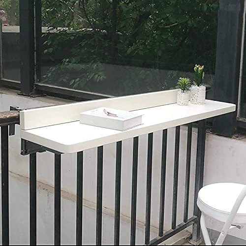 Balkongeländertisch zum Aufhängen, klappbarer Computertisch, für Zuhause, Bartheke, sonnenfeste und rostfreie Aluminiumlegierung, für Esszimmer, Freizeit Balkongeländertisch zum Aufhängen, klappbarer Computertisch, für Zuhause, Bartheke, sonnenfeste und rostfreie Aluminiumlegierung, für Esszimmer, Freizeit von DRFGHK