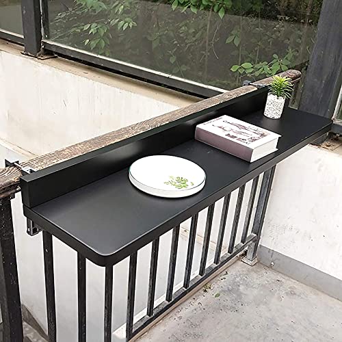 Balkongeländertisch zum Aufhängen, klappbarer Computertisch, für Zuhause, Bartheke, sonnenfeste und rostfreie Aluminiumlegierung, für Esszimmer, Freizeit Balkongeländertisch zum Aufhängen, klappbarer Computertisch, für Zuhause, Bartheke, sonnenfeste und rostfreie Aluminiumlegierung, für Esszimmer, Freizeit von DRFGHK