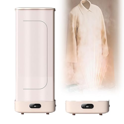 DRFGHK 800w Automatische Bügelmaschine Dampftrockner Reisebügeleisen 360° Heißluftzirkulation/240min Intelligenter Timer von DRFGHK