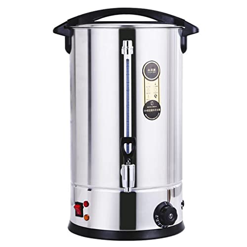 DRFGHK Elektrische Tee-Urne, 40 l, kommerzielle Edelstahl-Heißwasserurne mit Wasserhahn, isolierter Eimer für Kaffee, Milch von DRFGHK