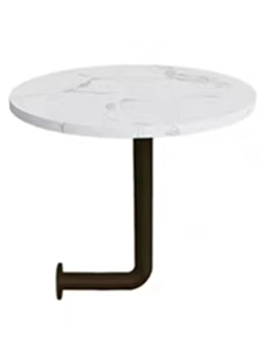 DRFGHK Runder Couchtisch zur Wandmontage mit modernem Design, Marmorstruktur, kleine Theke für Bubble Tea Shop, Bäckerei, Kaffeehaus, trendiger, platzsparender Wandschreibtisch (Schwarz, 40 x 45 cm) DRFGHK Runder Couchtisch zur Wandmontage mit modernem Design, Marmorstruktur, kleine Theke für Bubble Tea Shop, Bäckerei, Kaffeehaus, trendiger, platzsparender Wandschreibtisch (Schwarz, 40 x 45 cm) von DRFGHK