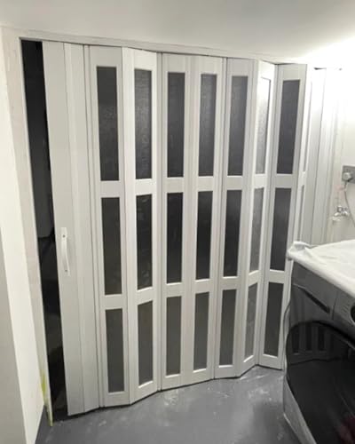 Faltbare Schiebetür aus PVC, Akkordeon-Falttor für platzsparende Nutzung, ideal für Loft, Scheune und Wohnung Faltbare Schiebetür aus PVC, Akkordeon-Falttor für platzsparende Nutzung, ideal für Loft, Scheune und Wohnung von DRFGHK