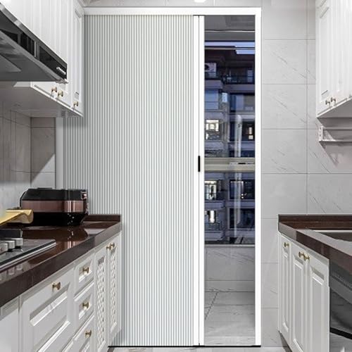 Folding Doors, Interior Doors for Privacy, Magnetic Concertina Sliding Door with Adjustable Pattern, 100% Blackout Laundry Room, Bathroom, Cupboard (70 x 96 inches Folding Doors, Interior Doors for Privacy, Magnetic Concertina Sliding Door with Adjustable Pattern, 100% Blackout Laundry Room, Bathroom, Cupboard (70 x 96 inches von DRFGHK