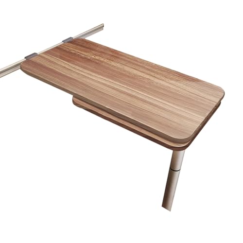 Folding Table for Motorhomes, 360 Degree Swivel RV Tables The Interior of a Motorhome, Removable Motorhome Accessories (Brown) von DRFGHK