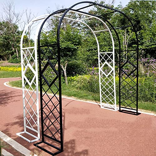 Großer Metall-Gartenbogen mit Sockel, robuster Torbogen, rostfreie Rosenlaube, Rankgitterständer, 140 cm, 180 cm, 220 cm, 280 cm, 300 cm, 340 cm breit, Rasen-Hinterhof, Hochzeitsdekoration, stabile Großer Metall-Gartenbogen mit Sockel, robuster Torbogen, rostfreie Rosenlaube, Rankgitterständer, 140 cm, 180 cm, 220 cm, 280 cm, 300 cm, 340 cm breit, Rasen-Hinterhof, Hochzeitsdekoration, stabile von DRFGHK