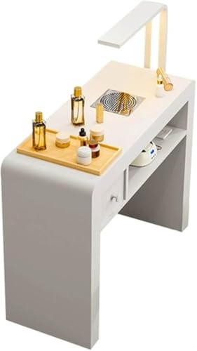 Maniküre-Tischstation mit Staubsammler und Lampe, professionelle Nagel-Schönheits-Workstation, Aufbewahrungsschubladen für Salon und Zuhause, höhenverstellbar, leicht zu reinigen Maniküre-Tischstation mit Staubsammler und Lampe, professionelle Nagel-Schönheits-Workstation, Aufbewahrungsschubladen für Salon und Zuhause, höhenverstellbar, leicht zu reinigen von DRFGHK