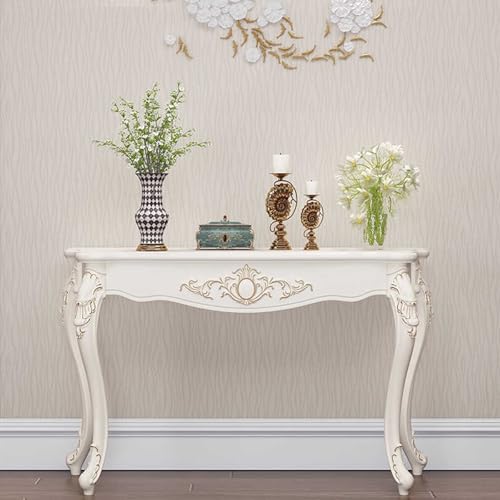 Moderner Konsolentisch aus Holz für den Eingangsbereich, schmaler Flurakzent (120 cm), schlankes Design, Wohnzimmer und Couches, stilvolle funktionale Aufbewahrungslösung von DRFGHK