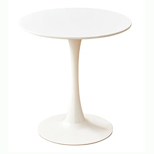 Moderner runder Tisch in Tulpenpyramidenform, weiß, 60 cm (Durchmesser) x 70 cm (Höhe), Esstisch von DRFGHK