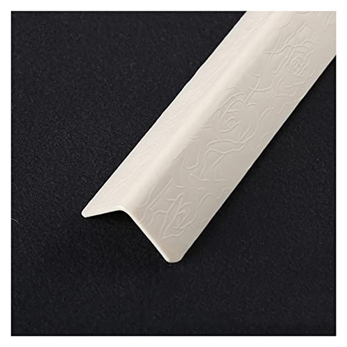 PVC-Eckenschutz, selbstklebend, 90-Grad-Winkel, Schutz / Reparatur der Wand, dekorativ für Büro/Küche/Schlafzimmer/Treppe (1 m lang) von DRFGHK