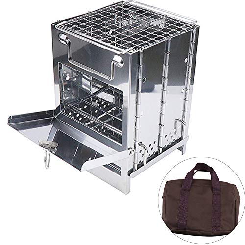 Premium Faltbarer Holzkohlegrill Tragbarer Stahlgrill im Freien Wiederverwendbarer Mesh-Grillrost aus Edelstahl und Tragetasche Perfekt Premium Faltbarer Holzkohlegrill Tragbarer Stahlgrill im Freien Wiederverwendbarer Mesh-Grillrost aus Edelstahl und Tragetasche Perfekt von DRFGHK