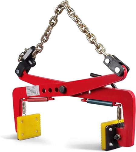 Robuste Hebeklemmen für Steine, 325–800 kg, verstellbare vertikale Trageklemmen, Zange für Granit/Glasplatten/Platten/Metall/Straßenrandstein (66 cm) von DRFGHK