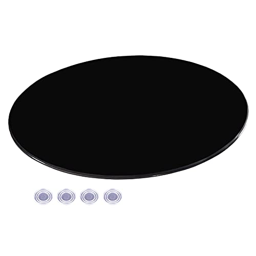 Runder Glas-Esstisch – gehärtetes Kaffee, 40–80 cm, modernes Design, stilvolles Zentrum für Zimmer oder Wohnzimmer und elegante Möbel von DRFGHK