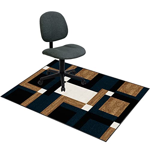 Rutschfeste Büro-Gaming-Stuhlmatte für Zuhause, Mehrzweck-Teppichschutz, Schreibtisch auf Teppichböden und harten Böden von DRFGHK