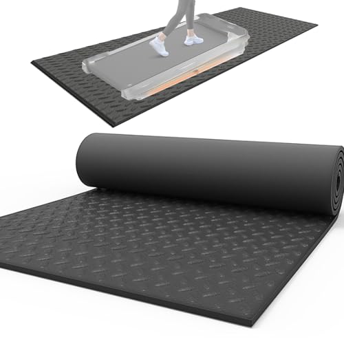 Schallschutzmatte Für Laufband,Hochdichte Bodenmatte Fitnessgeräte,Stoßfest Und Geräuschlos,Multifunktionsmatte,Unterlage Antirutsch Heimtrainer,Crosstrainer,Rudergerät,Schwarz,175 * 80cm von DRFGHK