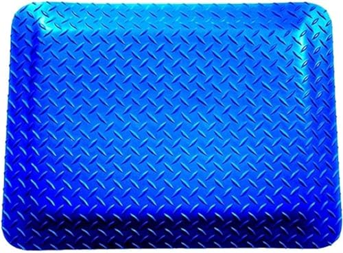 Strapazierfähige, industrielle Anti-Ermüdungs-Bodenmatte aus Diamantschwamm. Ergonomische Arbeitsplatzmatte für Komfort und Unterstützung. 70 x 130 cm. Gepolsterte Matte in Blauer Farbe von DRFGHK