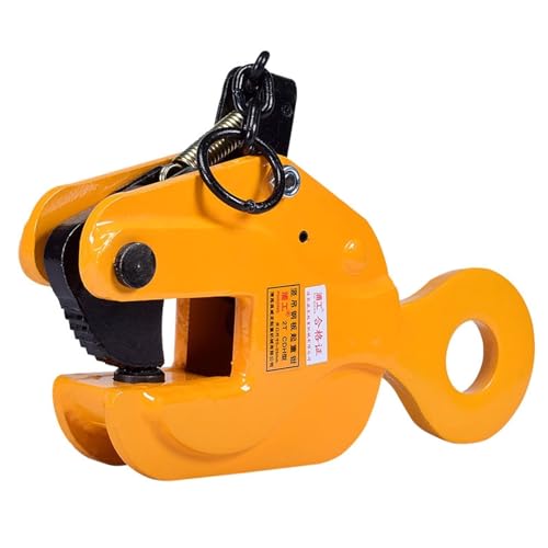 Strapazierfähige vertikale Hebeklemme, 1-8 T/997.9-7,999.6 kg Arbeitslastplattenklemme, Industriestahl, große Backenöffnung, Blechhandhabungsausrüstung (Farbe: 5t) von DRFGHK