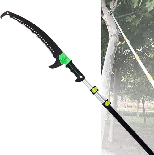 Teleskop-Garten-Astsäge, professionelle Aluminium-Stangensäge für Äste und Blätter in großer Höhe, Heckenschere mit Griff, 3,6 m von DRFGHK