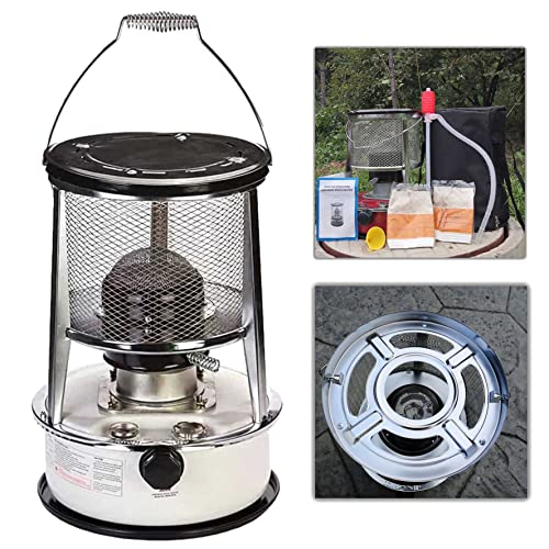 Tragbarer Kerosinofen - Rauchfreier Paraffinstrahler für Winterraumheizung Einstellbare Feuerkraft Ideale Zelte Effizient 2 in 1 Tragbarer Kerosinofen - Rauchfreier Paraffinstrahler für Winterraumheizung Einstellbare Feuerkraft Ideale Zelte Effizient 2 in 1 von DRFGHK