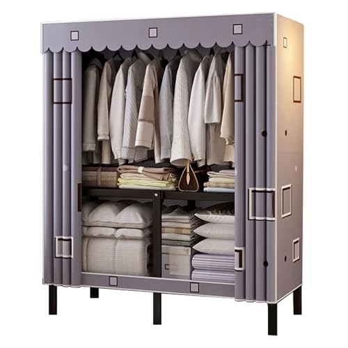 Tragbarer Kleiderschrank aus Stahl – faltbare temporäre Aufbewahrungslösung für Wohnzimmer, übergroß, platzsparend, funktionales Design Tragbarer Kleiderschrank aus Stahl – faltbare temporäre Aufbewahrungslösung für Wohnzimmer, übergroß, platzsparend, funktionales Design von DRFGHK