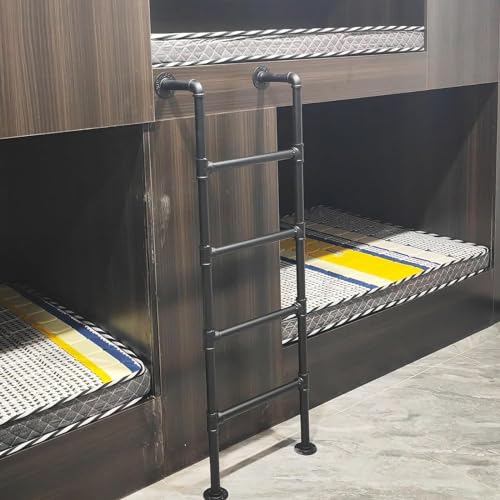 DRFGNF Etagenbettleiter für Etagenhochbett, Metallleiter zur Wandmontage, für Kellerausstieg, Dachbodentreppe, Fensterschacht, Boot, Wohnheim, Bibliothek, Zuhause, 4ft-7,6ft Hö von DRFGNF