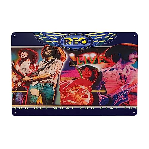 DRFTGV REO Rock Band Speedwagon Metall-Blech-Dekoration Schild Kunst Plakette Poster Vintage Kunst Wanddekoration Geschenk Outdoor Garten 20,3 x 30,5 cm DRFTGV REO Rock Band Speedwagon Metall-Blech-Dekoration Schild Kunst Plakette Poster Vintage Kunst Wanddekoration Geschenk Outdoor Garten 20,3 x 30,5 cm von DRFTGV