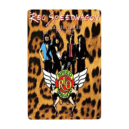 DRFTGV REO Rock Band Speedwagon Metall-Blech-Dekoration Schild Kunst Plakette Poster Vintage Kunst Wanddekoration Geschenk Outdoor Garten 20,3 x 30,5 cm DRFTGV REO Rock Band Speedwagon Metall-Blech-Dekoration Schild Kunst Plakette Poster Vintage Kunst Wanddekoration Geschenk Outdoor Garten 20,3 x 30,5 cm von DRFTGV