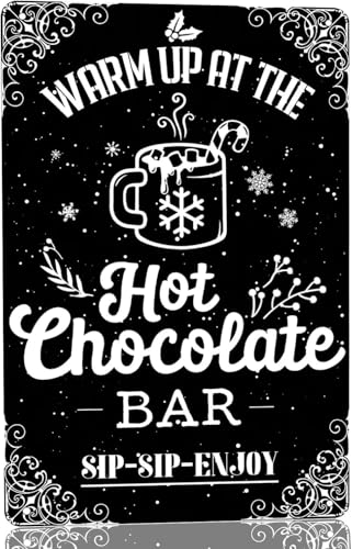 DRFYVZ Metall-Blechschild Warm Up at The Hot Chocolate Bar Sip-Sip-Enjoy Vintage Kakao Dekor Kunst Schilder Heimgeschenke 20,3 x 15,2 cm DRFYVZ Metall-Blechschild Warm Up at The Hot Chocolate Bar Sip-Sip-Enjoy Vintage Kakao Dekor Kunst Schilder Heimgeschenke 20,3 x 15,2 cm von DRFYVZ